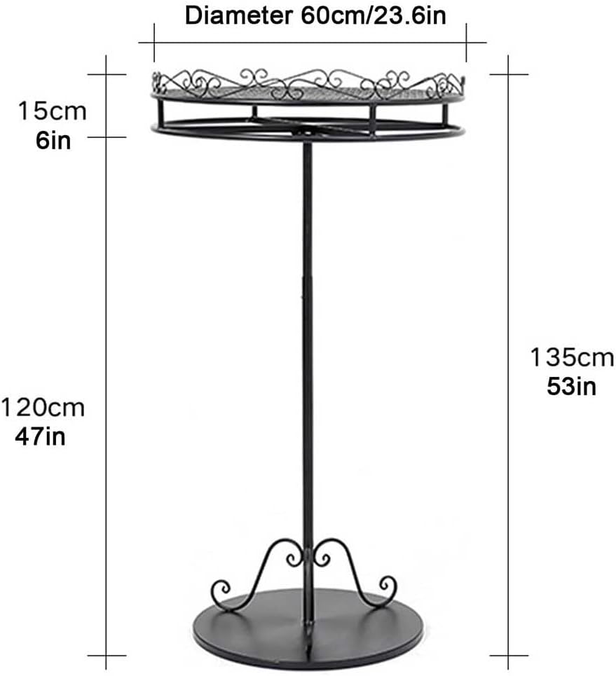 Floor-Standing Solid Wood Rotating Coat Rack，Scarf Rack Wardrobe Storage，Fabric Roll Storage Rack,360° Rotatable Round Garment Rack, Freestanding Clothing Standing Display Rack Portable Reta