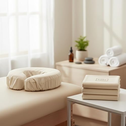 Miniatura 4 de Royal Massage Juego de sábanas de franela de lujo de 3 piezas, cubierta facial, sábana bajera y sábana encimera, color negro