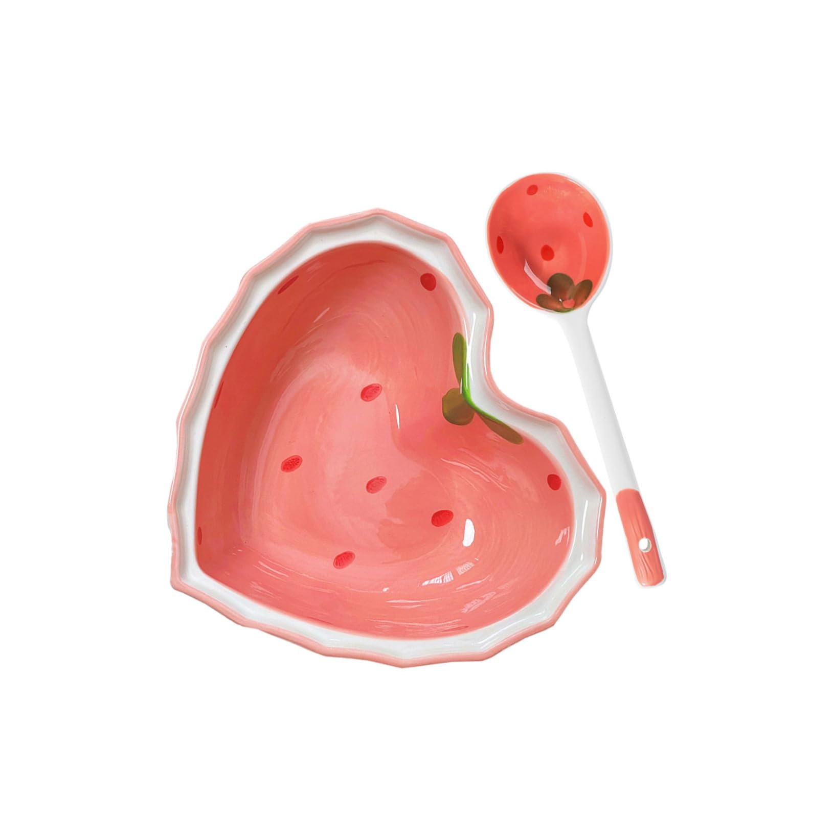 Vaisselle réutilisable décorative fraise COLLBATH pour pique-nique et desserts