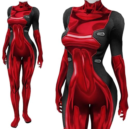 Eykug Ladypool Costume Jumpsuit For Women Halloween Superhero Bodysuit Spandex Zentai Suit 3D Print thumb #1