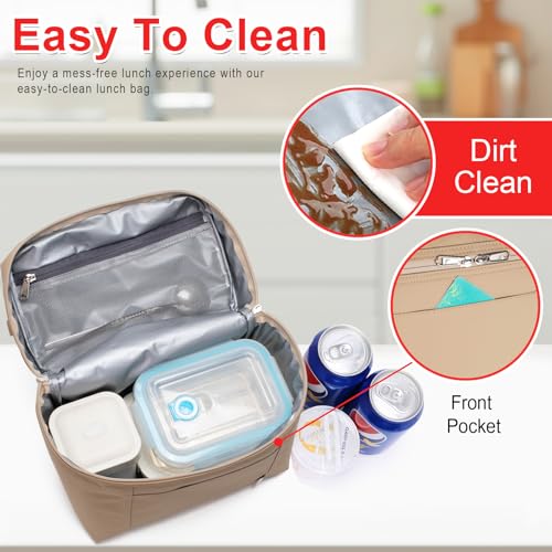 Image of NOL Natural Organic Lifestyle Insulated Lunch Bags for Women Cooler Bag Lightweight Nylon Waterproof Lunch Box For Work