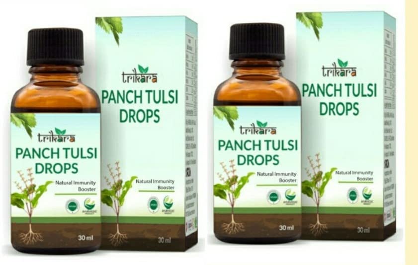 Trikara Panch Tulsi Drop (Power of 5 Natural Tulsi Ram Tulsi, Shyam Tulsi, Vishnu Tulsi, Nimbu Tulsi and Van Tulsi,) -Immunity Booster_2X30ml_By RCM-(DE#2)_Pack of 2-image-20