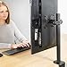 VIVO Steel Universal Bracket Pole Mount with Removable 75mm and 100mm VESA Plate, Fits up to 30 inch Screens, Black, MOUNT-POLE01