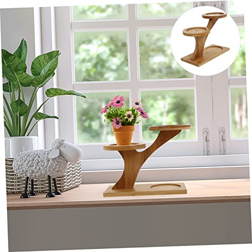 Estante de mesa para ganar espacio en escritorios pequeños con diseño de madera 3