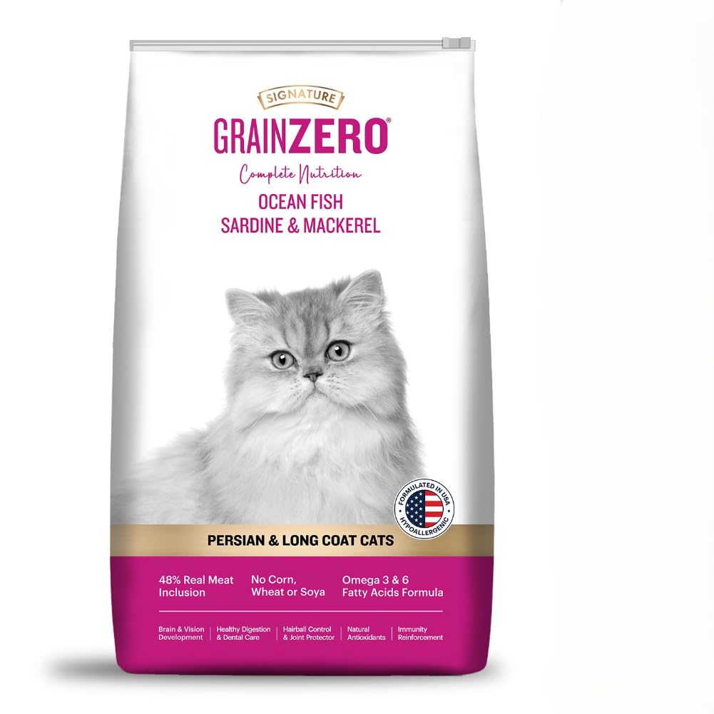 Grain Zero Ocean Fish, Sardine, and Mackerel Persian Dry Cat Food 1.2kg