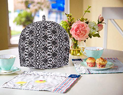 Image of Ombre Mandala Cotton Handmade Printed Tea Cosy Indian Mandala Tea Cozies Home Decorative Cotton Creative Tea Pot Cover Tea Cozy Tea Port Cover 14 x 11 Inch