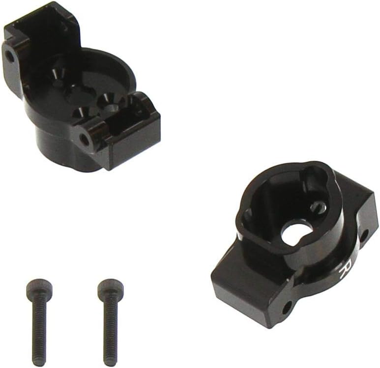 Atomik Alloy Rear Portal Drive Axle Mount - Replacement Part for Traxxas TRX-4 - Hardened Billet 6061 Aluminum, Rear Chassis Upgrade 8256 - Black