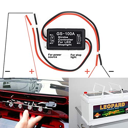 Blyilyb 12V-24V Flash Strobe Controller Flasher Module For 3Rd Led Brake Lamp Tail Stop Lamp (Pack Of 4) #TOP4