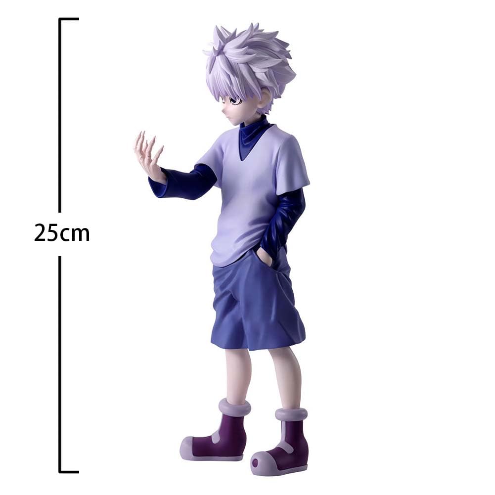 Killua Zaoldyeck figurka anime PCW model Killua Zoldyck/Gon Freecss figurka stojąca poza, statuetka kolekcjonerska, dekoracja, prezent, 25 cm