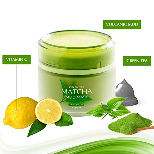 Green Tea Matcha Facial Mud Mask, Removes Blackheads, Reduces Wrinkles, Nourishing, Moisturizing, Improves Overall Complexion, Best Antioxidant, Younger Looking Skin, All Skin Face Types - Thumbnail 4