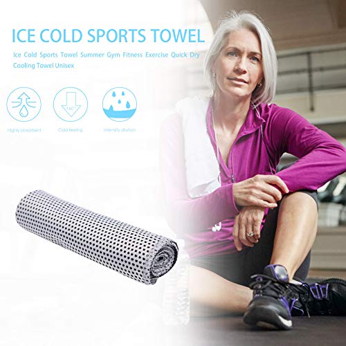 Toalha de resfriamento instantâneo, toalha de microfibra para academia, toalha esportiva de secagem
