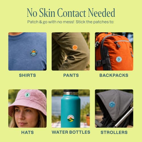 Image of Cliganic Mosquito Repellent Stickers for Kids & Adults (80 Pack) - Adventure Patches, Natural DEET-Free, Essential Oil Infused, Insect Repelling Garments