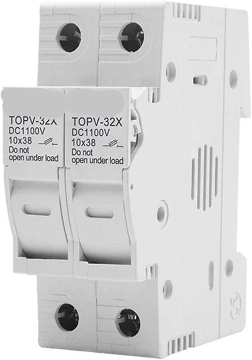 1P 2P DC Fuse Holder 10 * 38mm Voltage Solar PV 1100V TOPV-30 Base Photovoltaic 1Pcs(15A,1P)