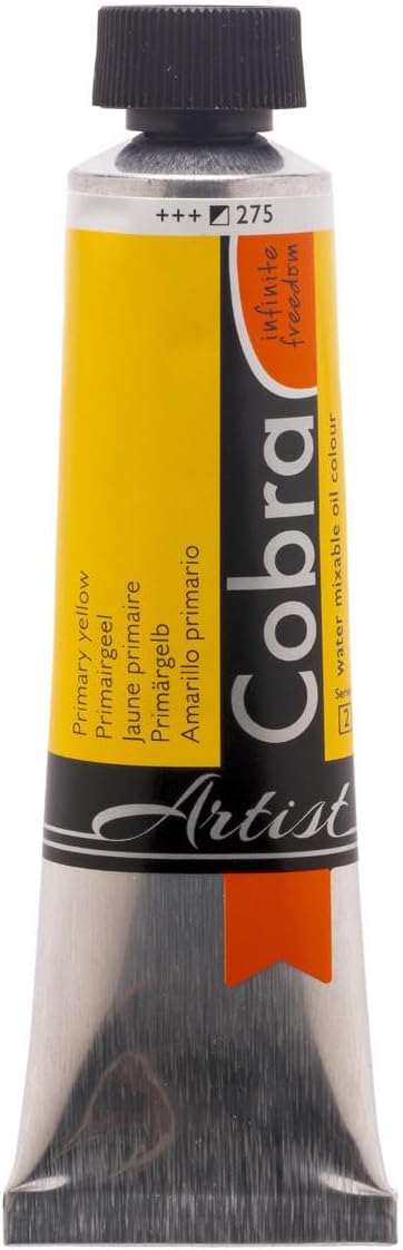 Water-Mixable Oil Color 40 ml Tube - Primary Yellow