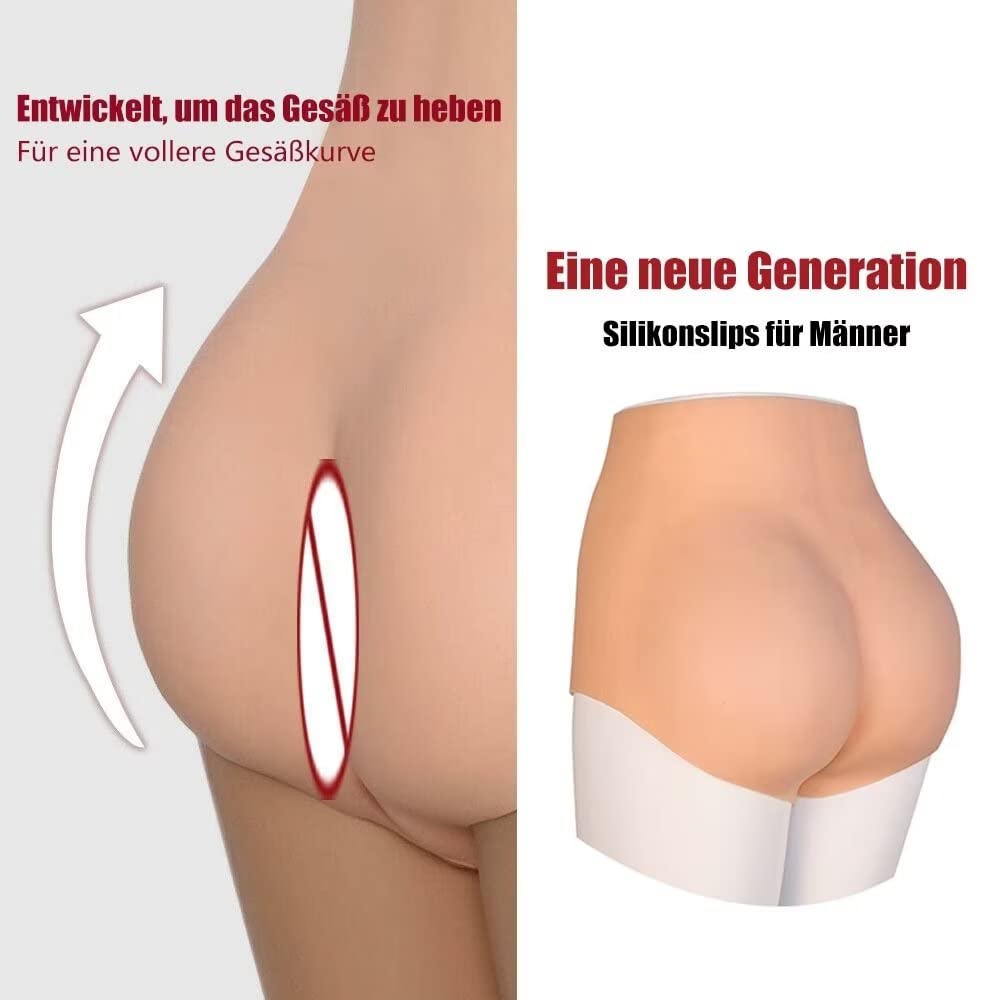 Braguitas de Silicona para Hombre, realzador de glúteos, realzador de Caderas, Ropa Interior para travestis, Drag Queens y Personas transgénero.