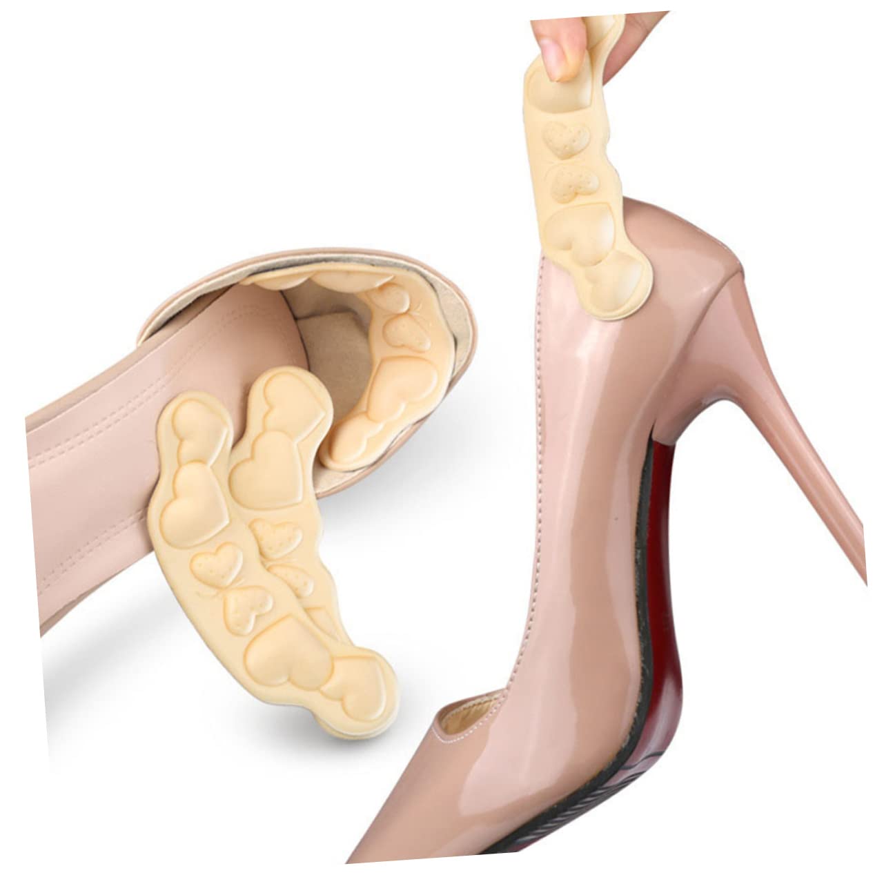 GLEAVI 24stücke High Heel Polster Austauschbare Fersenkissen Für Damen Rutschfeste Ferseneinsätze Bequeme Anti-skid Pads Größenanpassung Und Fußpolsterung
