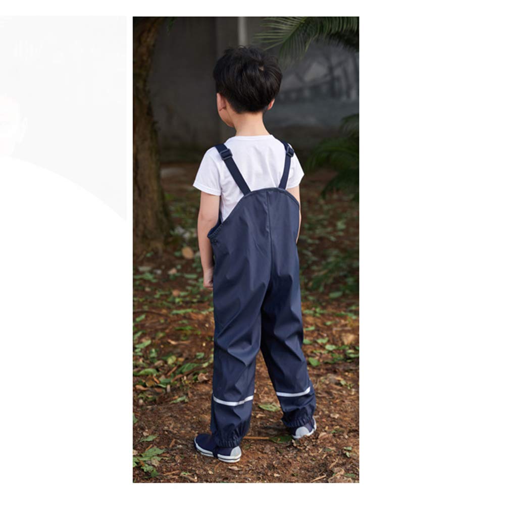 Pantalon Impermeable para Niños Niñas,Unisex Outdoor Pantalón de Agua Impermeable Pantalones de Barro Mono Lluvia 80-140 cm