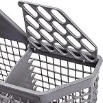 NORMICHIC Dishwasher Silverware Cutlery Basket Replacement WD28X10128,Universal Dishwasher Utensil Storage Basket for small items WD28X10127 WD28X10131 WD28X10132 PS959351 (Grey)