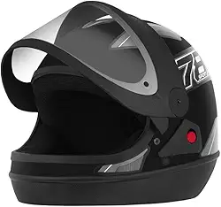CAPACETE FECHADO PRO TORK NEW SPORT MOTO PRETO FOSCO - CINZA TAM. 60