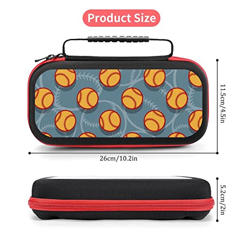 Aohanan Baseball Softball Ball Switch Carrying Case Compatible With Nintendo Switch Switch Game Case With 20 Games Cartridges Hard Shell Travel Protection Case For Nintendo Switch Console & Accessories #TOP2