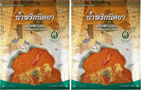 NITTAYA - Pasta de curry Panang - (1 X 1 KG) (Paquete de 2)