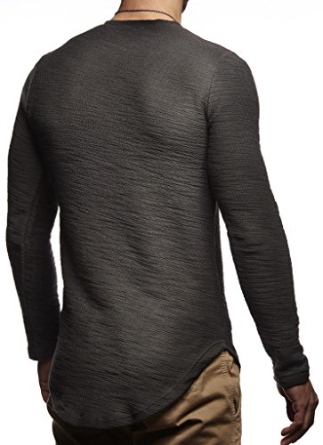 Leif Nelson Men's Stylish Longsleeve Modern Pullover Sweater T-Shirt Hoodie Jacket Slim Fit LN62983