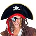 D-Fokes Pirate Hat Party Captain Costume Cap Halloween Masquerade Cosplay Accessories Props with Eye Patch