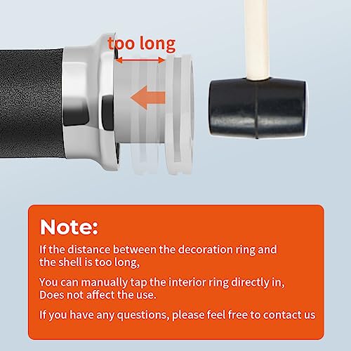 Foruly Grip Throttle Tube Replace For Honda Oem:53145-Mm8-000, 25Mm Right Grip Dual Throttle Tube & Left Handlebar Grip Suitable For Honda Vt Xvs Shadow 400/600/750/1100/1300 Magna Sabre #TOP6