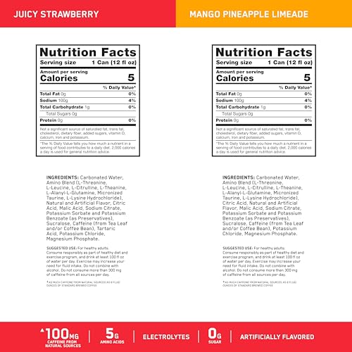 image for Optimum Nutrition Amino Energy Sparkling Hydration Drink, Electrolytes