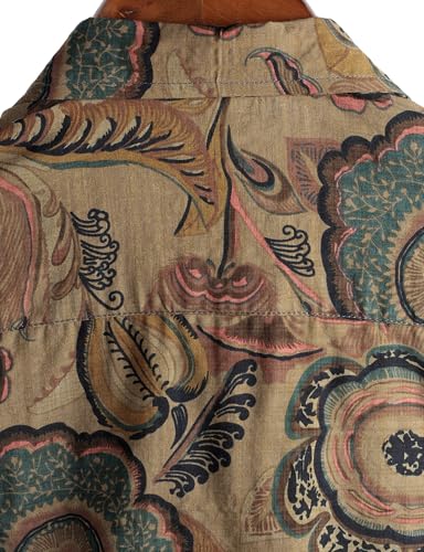 Image of VATPAVE Mens Casual Hawaiian Floral Shirts Short Sleeve Button Down Tropical Shirts Beach Summer Shirts