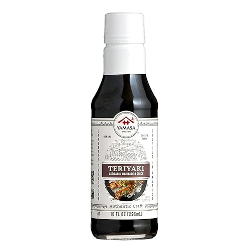 Yamasa, Adobo y salsa artesanal Teriyaki, sin OMG, 10 onzas líquidas