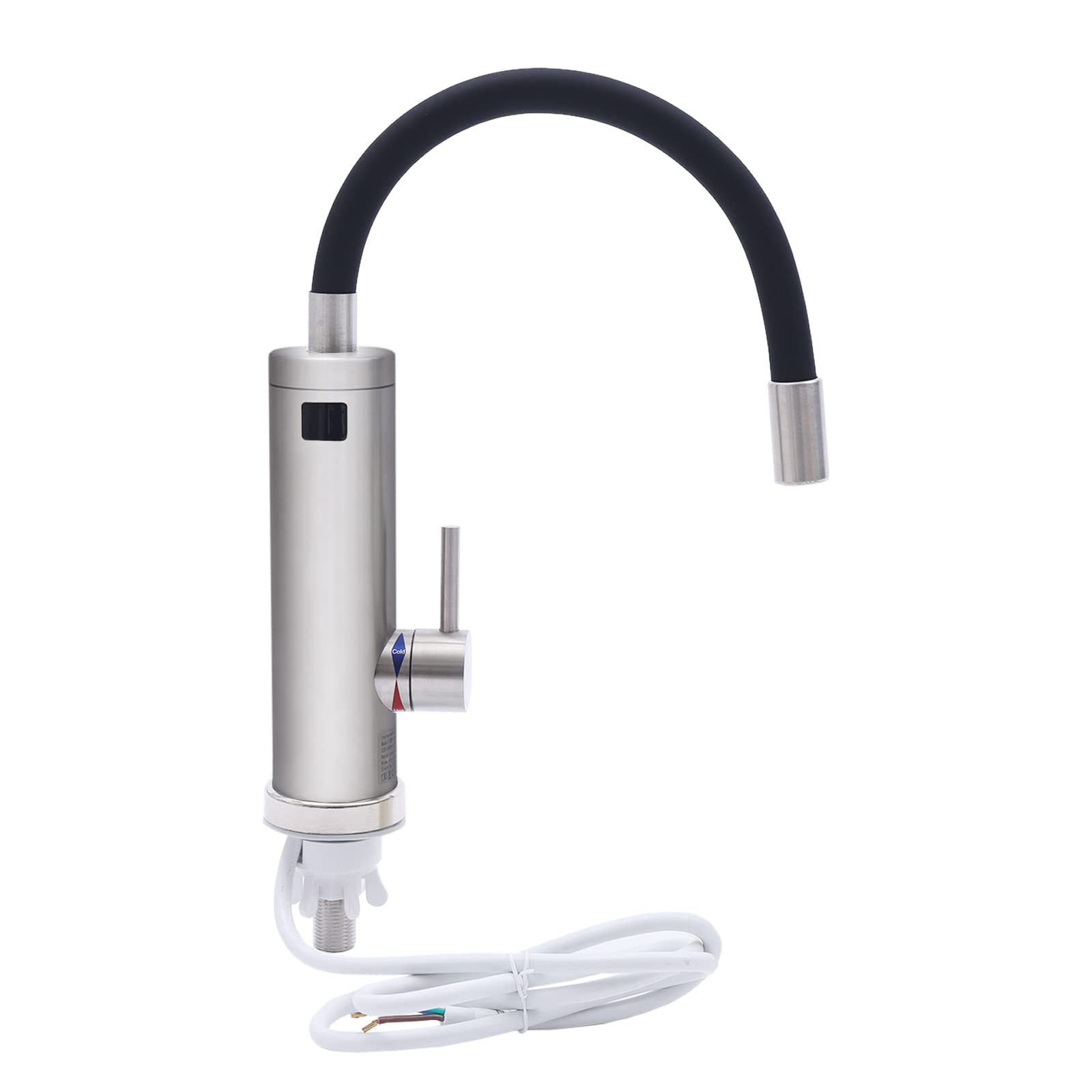 Rubinetto Elettrico Scaldabagno Istantaneo 220V 3000W – Con Display LED, Uscita 360°, Per Cucina E Bagno