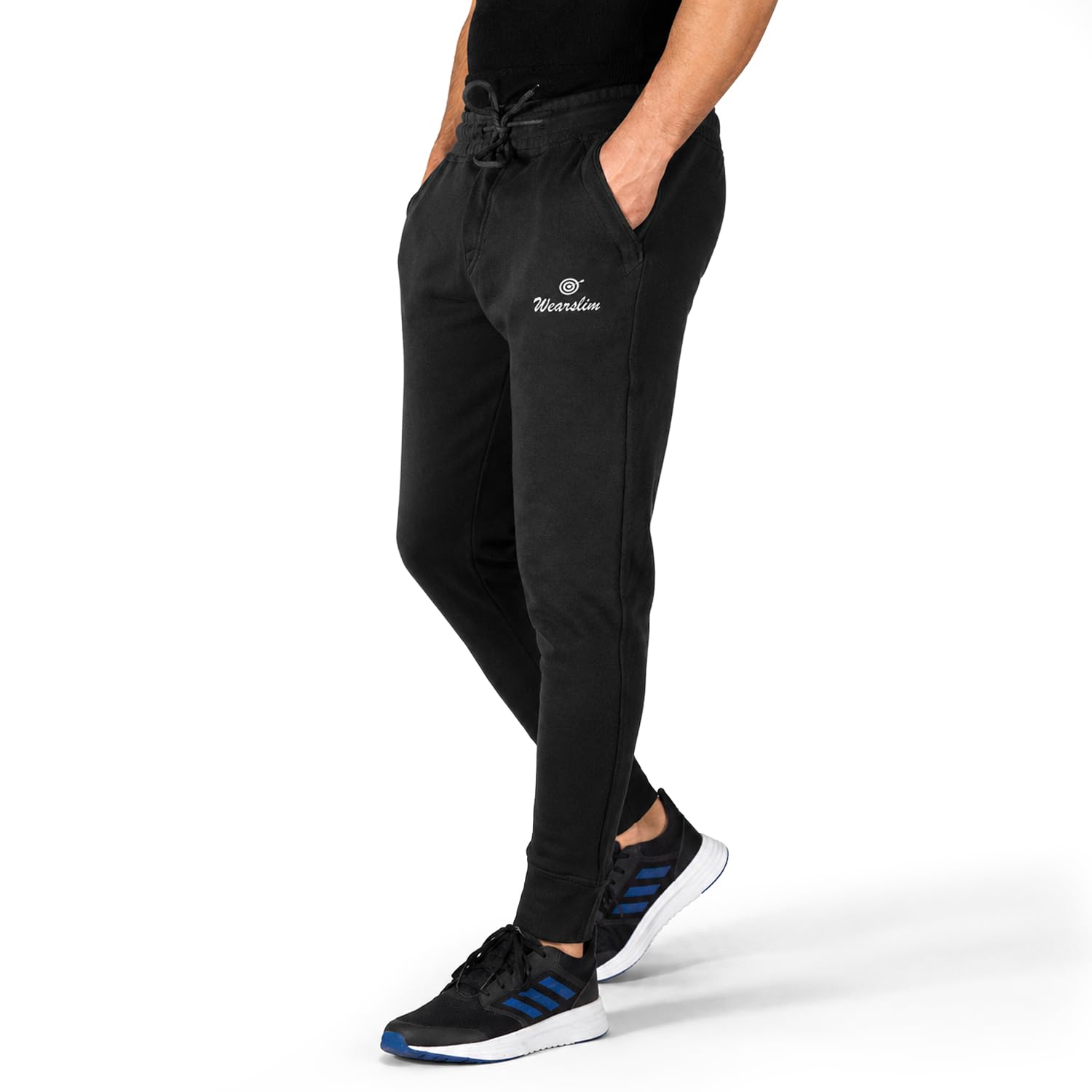 wearslim Premium Unisex Athleisure Track Pant with Zipper Pocket | Pure Cotton, Stretchable Fabric | Training Sweatpants, Joggers for Daily Casual Wears, Running, Workout and Athletic Activities-picture-26