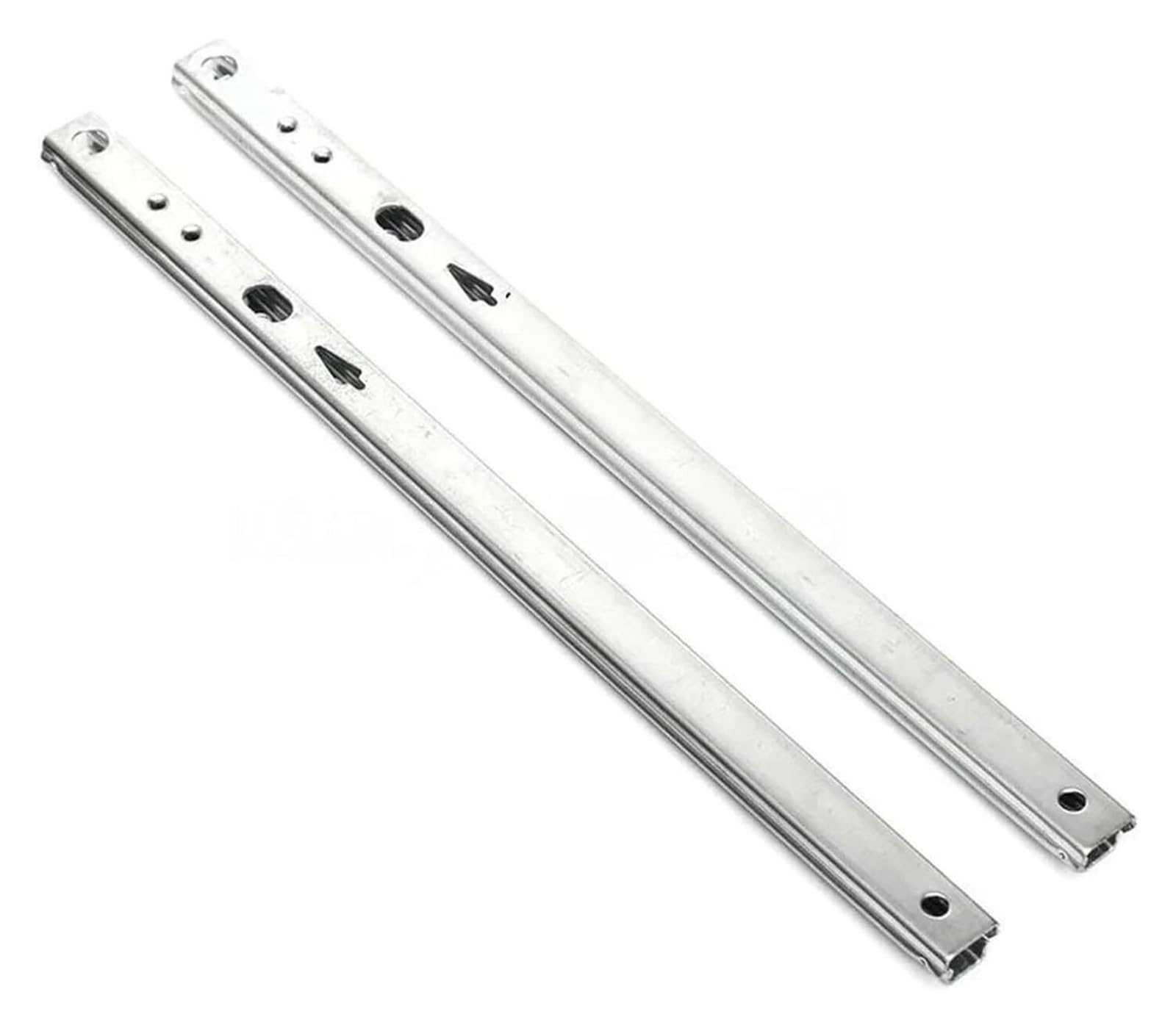 Guías para cajones, Gabinete de cocina plateado 2 secciones, 17 mm ancho, 182-406(342mm)