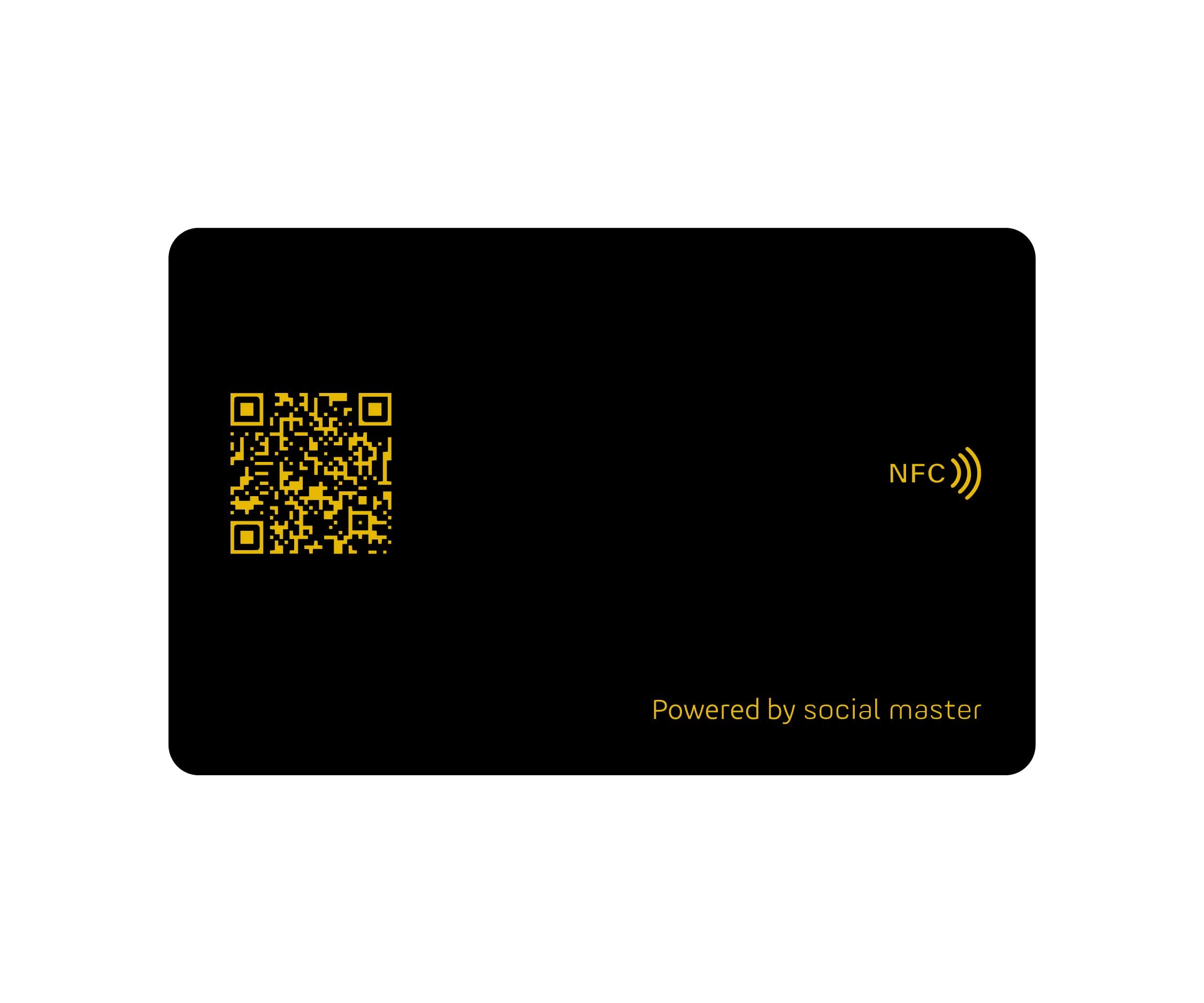 Buy Plastic NFC Digital Business Card Black and Gold Online at