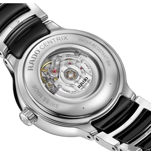 Rado Centrix Automatic Diamonds Unisex with Black Dial, Date Display and Swiss Automaitc Movement4
