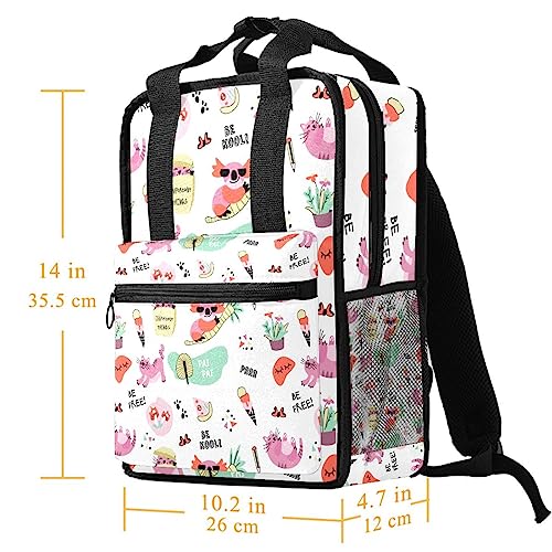 Sac à dos garçon motif chat koala multicolore pour l'école primaire Be Free