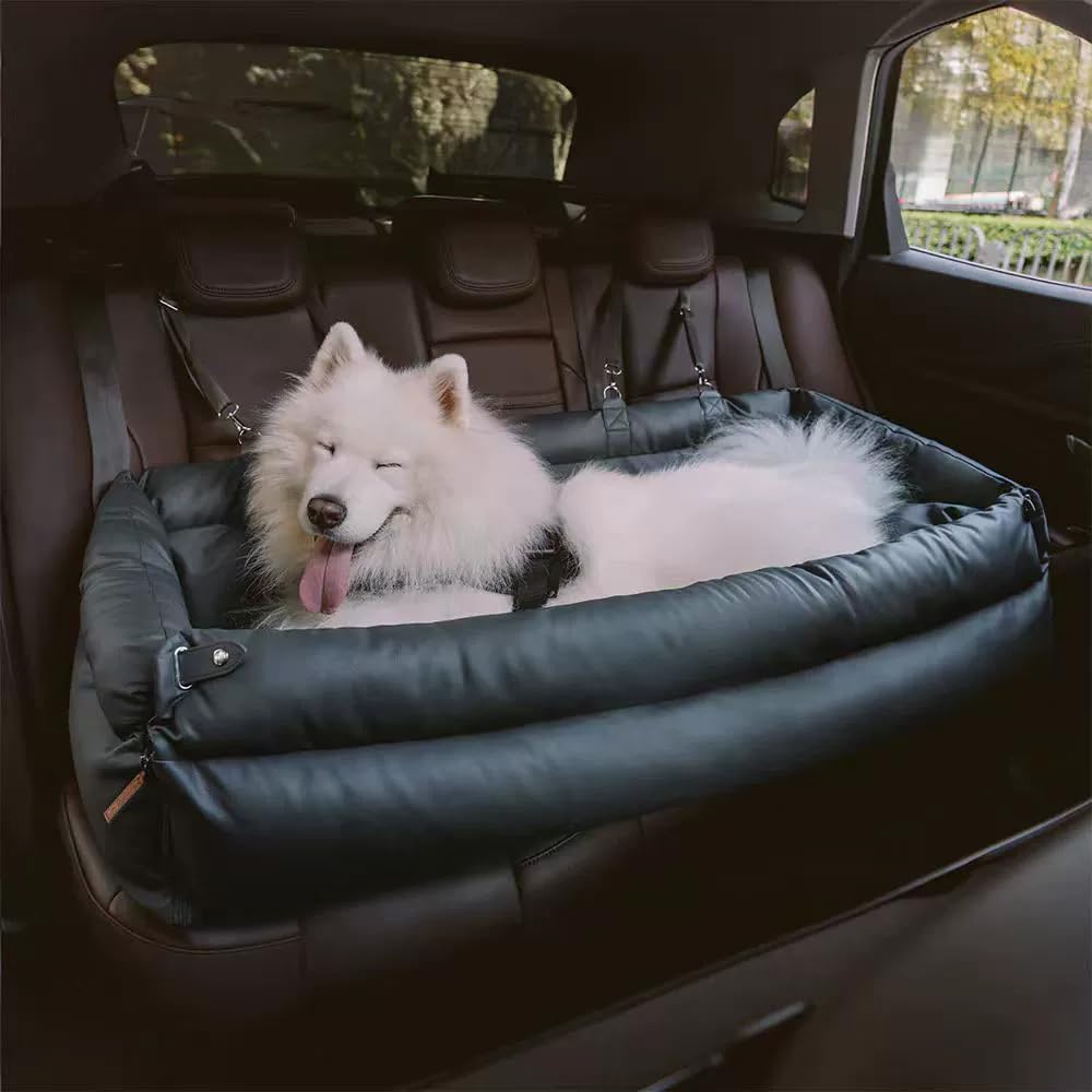 Universelles wasserdichtes Hundebett, abnehmbar und waschbar, tragbares Auto-Haustierbett, kompatibel mit Sicherheitsfunktionen