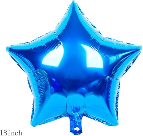 Miniatura 5 de Globos, 11 globos de aluminio de 8 años para decoración de fiesta de cumpleaños de 8 años, globos de confeti para niños de 8 años (8º, azul)