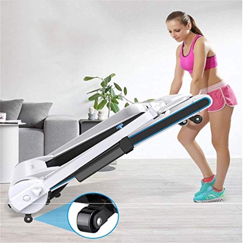 Caminadora eléctrica plegable con display LCD y ruedas miniatura 4