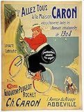 SANS CADRE Herbé ™ CH. Caron VéLO Abbeville Rtph- Poster/Reproduction HQ 50x70cm d\'une Affiche Vintage/Ancienne
