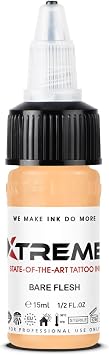 Xtreme Tattoo Ink - Bare Flesh, 0.5 oz | Premium, long-lasting brown tattoo ink made in the USA. Smooth flow, reliable pigment, and vivid color results for artists.