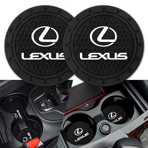 Car Cup Holder Coaster for Lexus ES350 GS350 GS300h GS450h is300 es350 ls460 rx350 NX300h Silicone Cupholder Coaster,Car Interior Accessories,2.76 Inch 2 Pieces