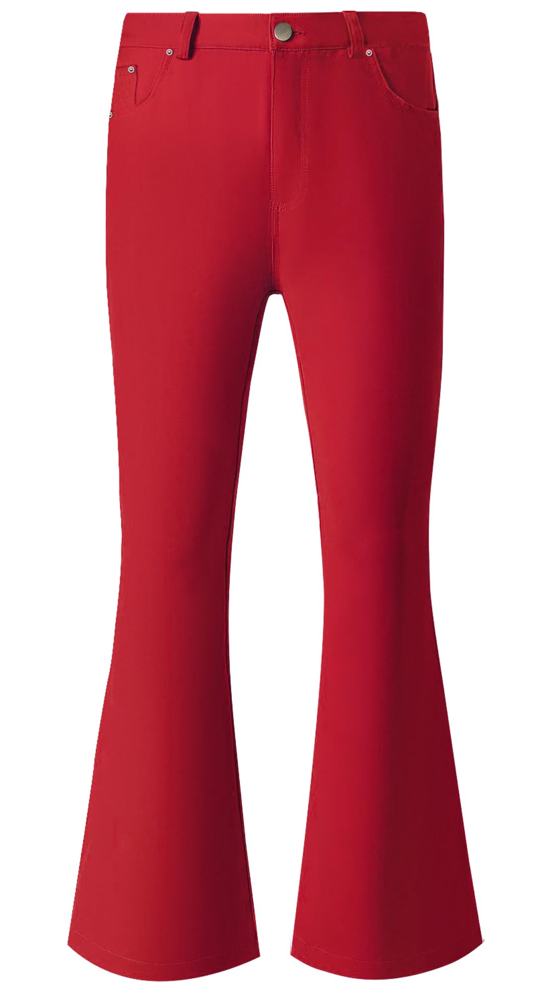 70SFUSION Men's Relaxed Fit Vintage Jeans, Classic 70s Style Bell Bottom Denim Pants