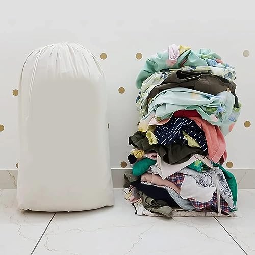Image of ThePrintFactory Cotton laundry bag for clothes - Travel organizer - Eco-friendly 100% pure cotton drawstring bag - Large size 35 x 28 inches - Hanging Laundry Bag Foldable and Washable (6)