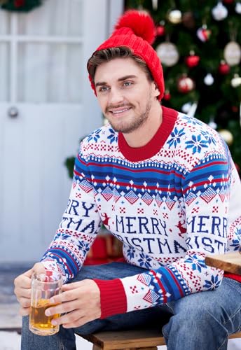 Arvilhill Men's Christmas Sweaters Holiday Funny Ugly Knitted Pullovers (S-3XL) - Image 7
