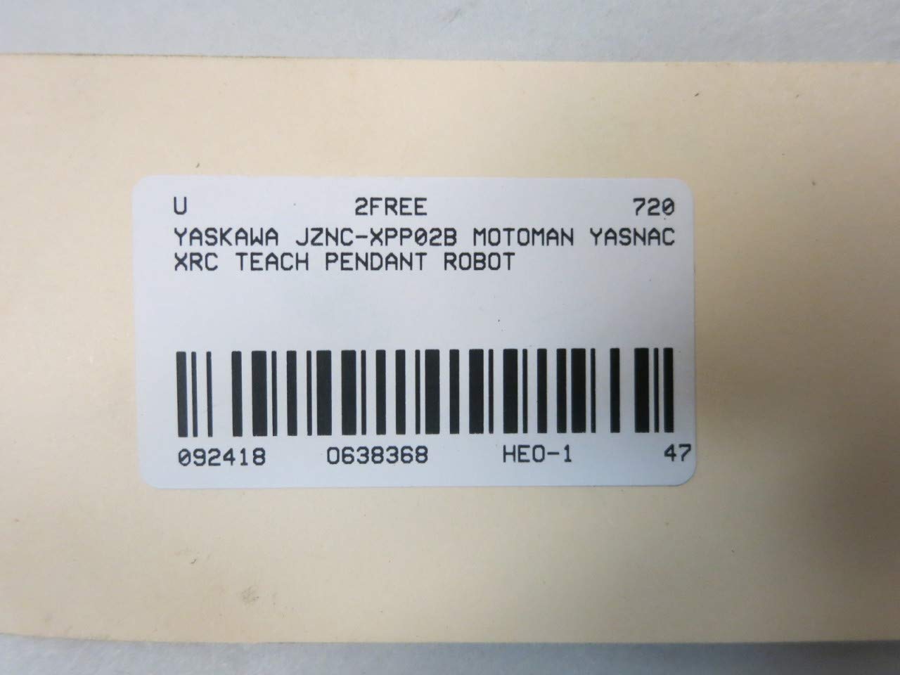 YASKAWA JZNC-XPP02B MOTOMAN YASNAC XRC Robot Teach Pendant D638368