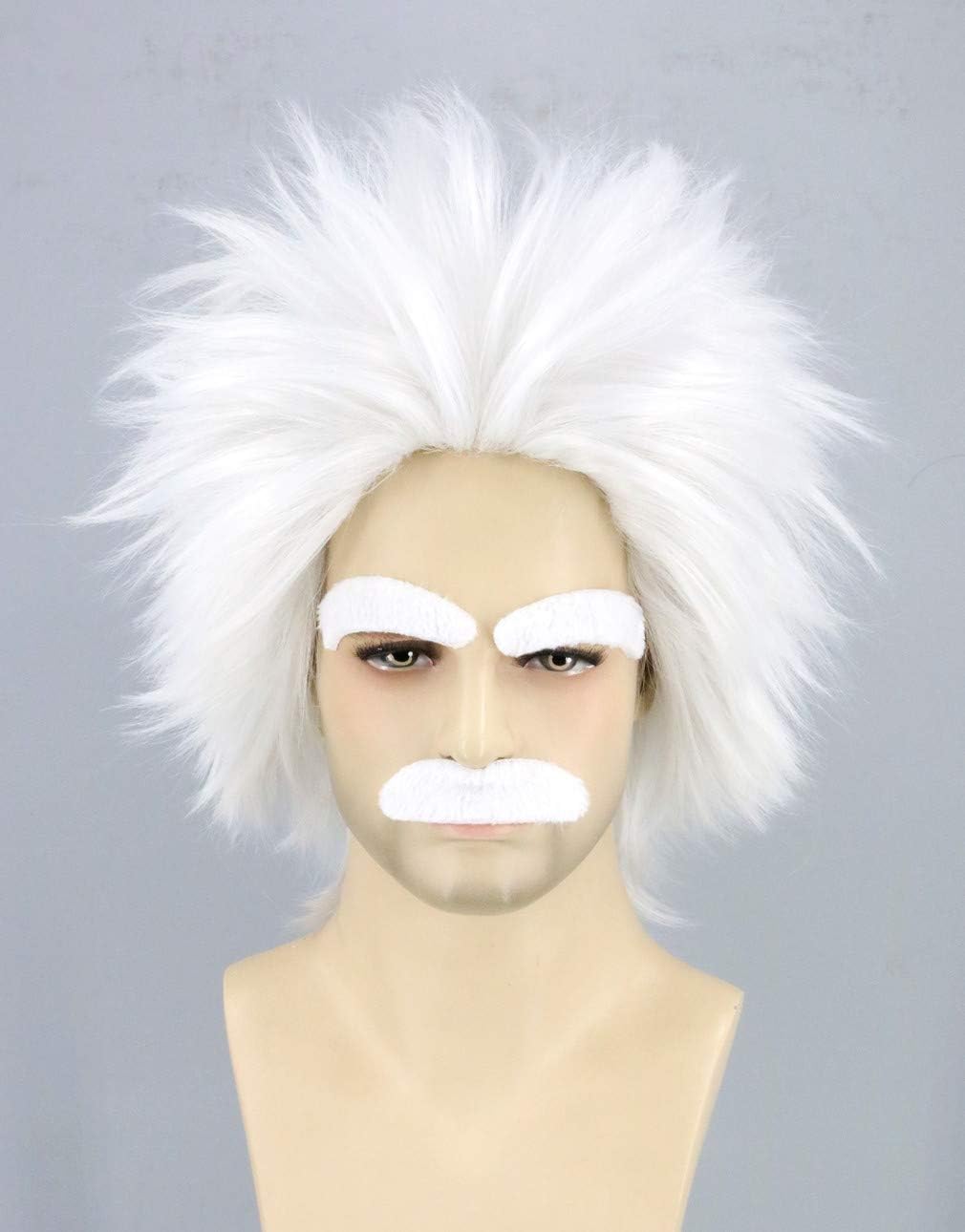 Amazon.co.jp: Topcosplay おじいさん ウィッグ おじいちゃん 白髪