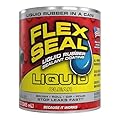 Flex Seal Liquid, Rubber Coating Sealant, Waterproof, Flexible, Breathable, and UV Resistant, Roof Repair, Basements, RV, Campers, Trailers, Marine, EPDM, Masonry, Clear, 32 oz