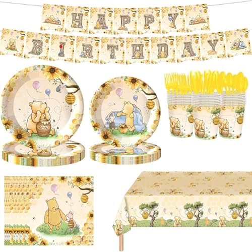 WISSLERMER 142pcs Classic Bear Baby Shower Decorations...